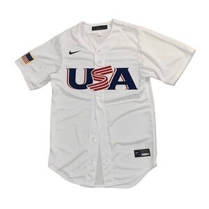 NWOT Nike Team USA World Baseball Classic Home Jersey White Size Small